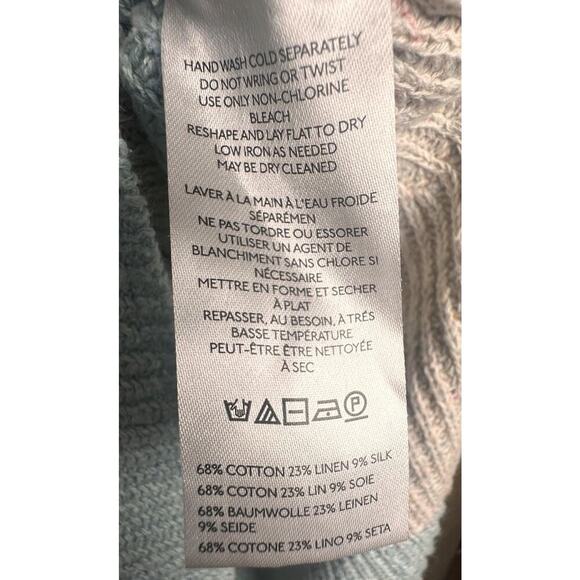 Anthropologie Pilcro Women’s Striped Longline Sweater Vest Sz. M Beach Coastal - Picture 13 of 16